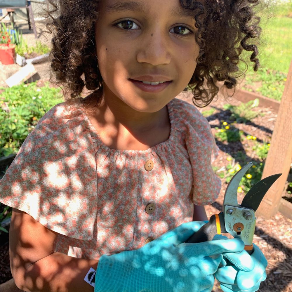 Nema with secateurs